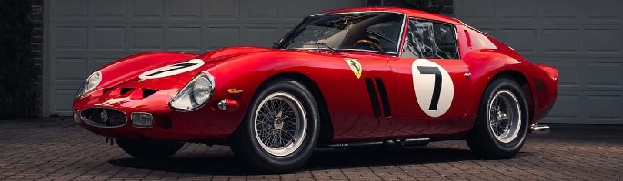 15. Ferrari 250 GTO. Jeden z najlepszych samochodów sportowych w historii.